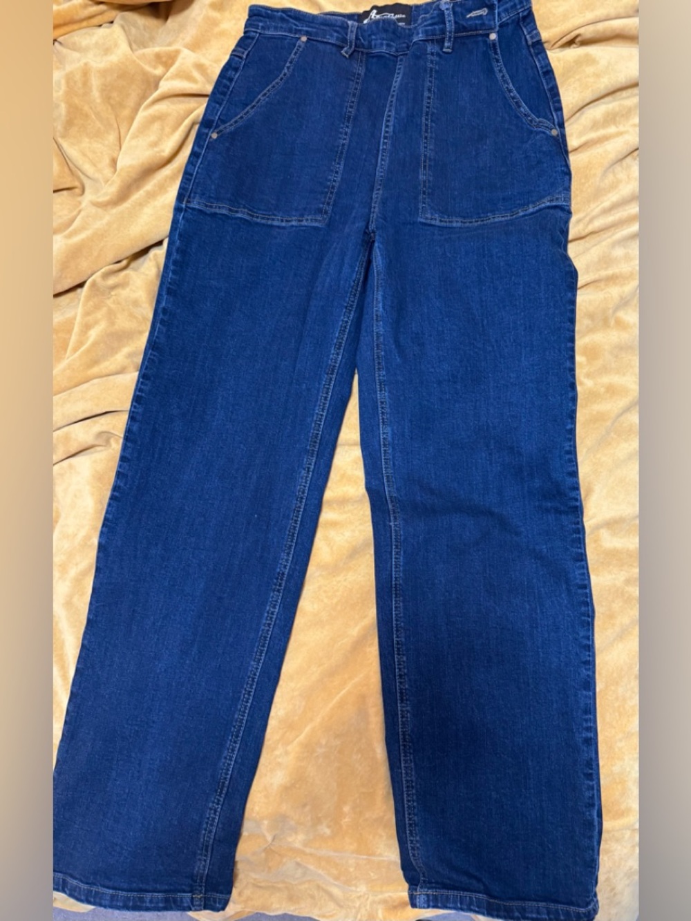 Astro Bettie by Star Struck Clothing. Vintage Women's High-Rise Dark Blue Jeans - Picture 2 of 3